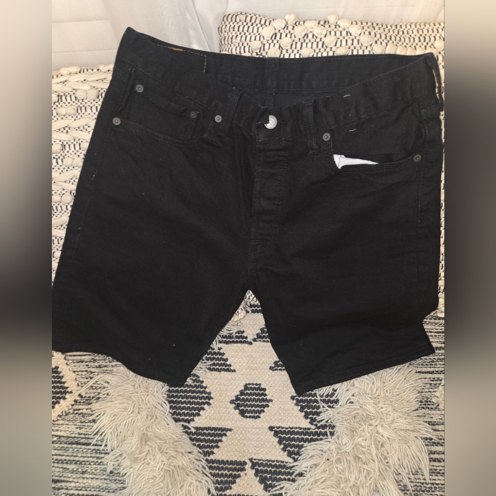 Levi 501 Classic Black Denim Men's Shorts